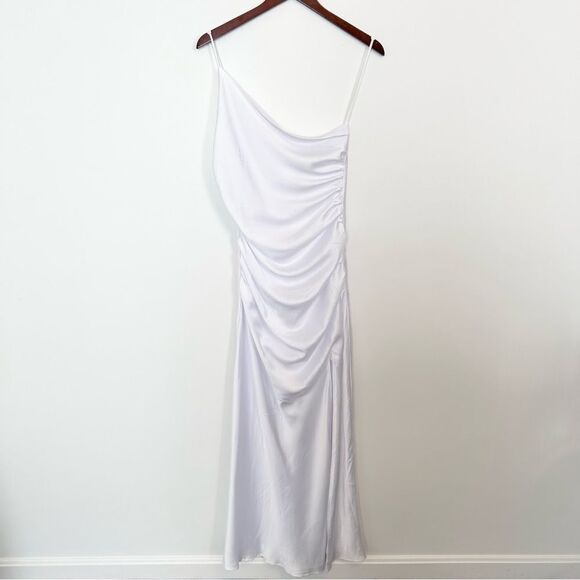 Free People Line & Dot One Shoulder Bridal Gown - Picture 1 of 4